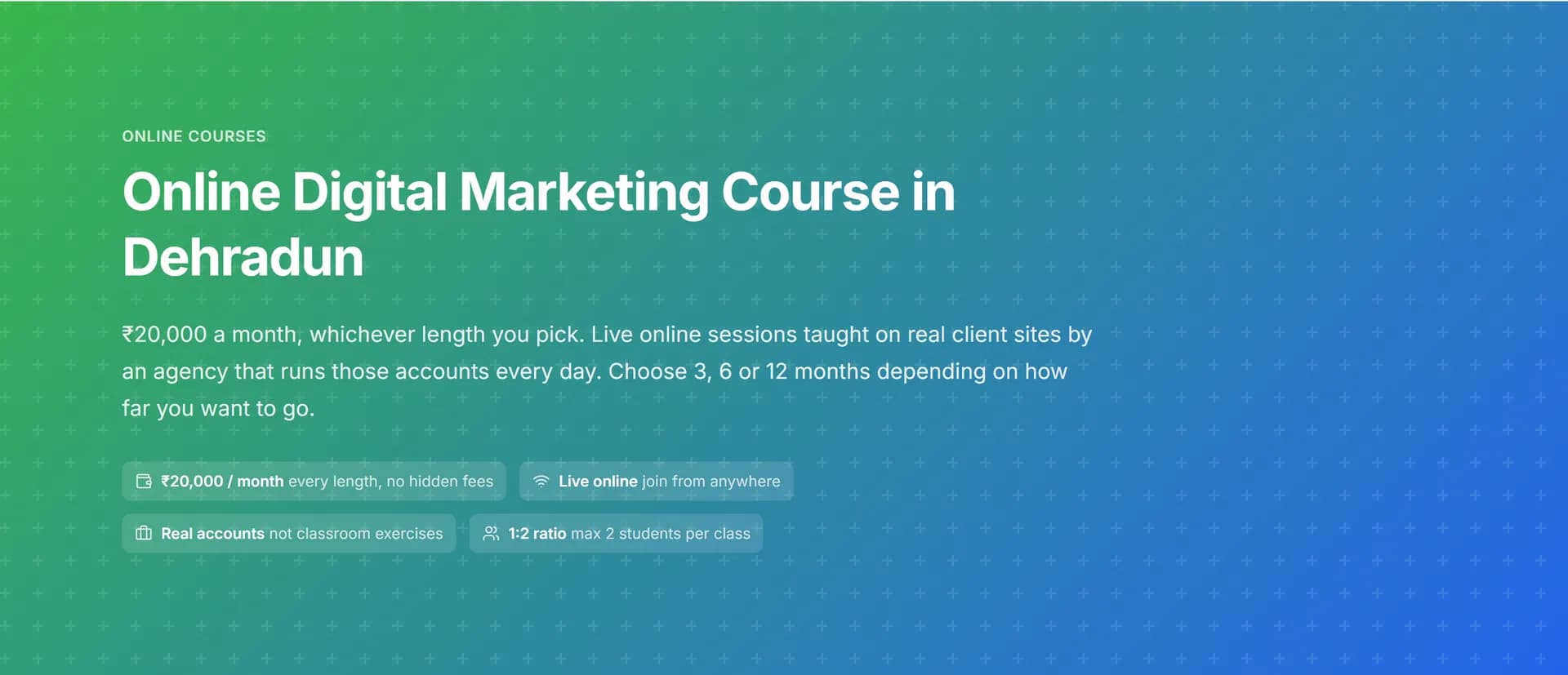 Digital Marketing Course Fees in Dehradun: What You Pay For